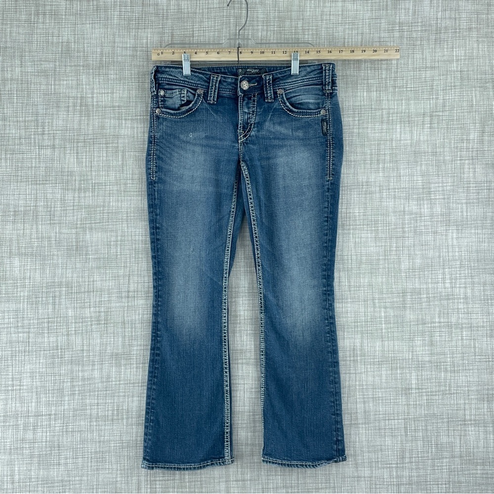 Silver Jeans Bootcut Womens Size 30x29 Some Distress 0493